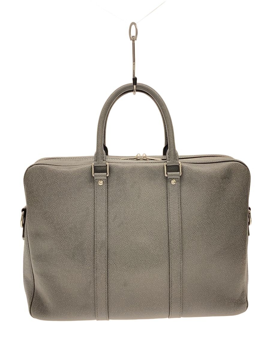 【中古】LOUIS VUITTON◆ポルト・ドキュマン・ヴォワヤージュPM_タイガ/牛革/GRY//【バッグ】｜2ｎｄ STREET 店