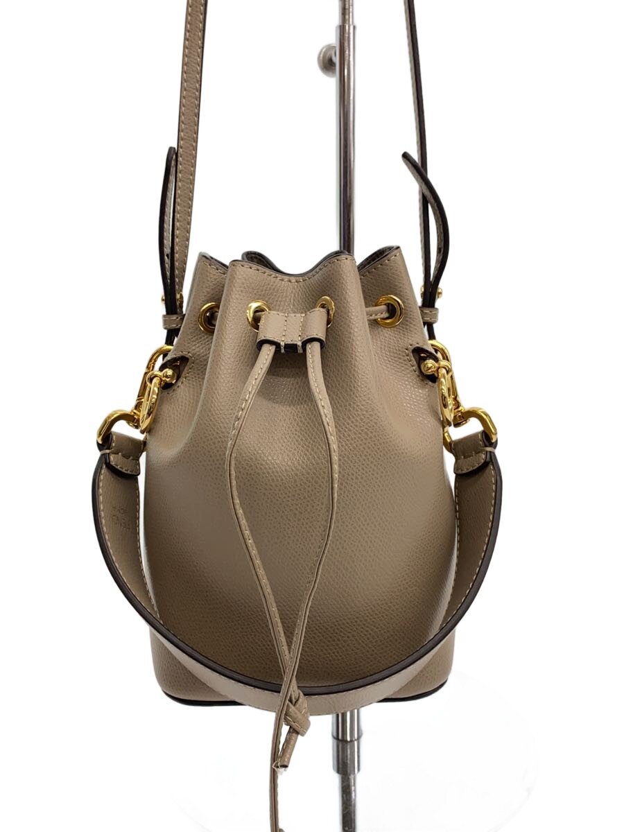 【中古】FENDI◆ショルダーバッグ/なめし革/BRW【御徒面子】
