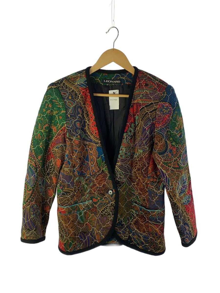 【中古】LEONARD◆ジャケット/9/シルク/マルチカラー/総柄/オールド/1bジャケット【レディースウェア】|2nd STREET 店