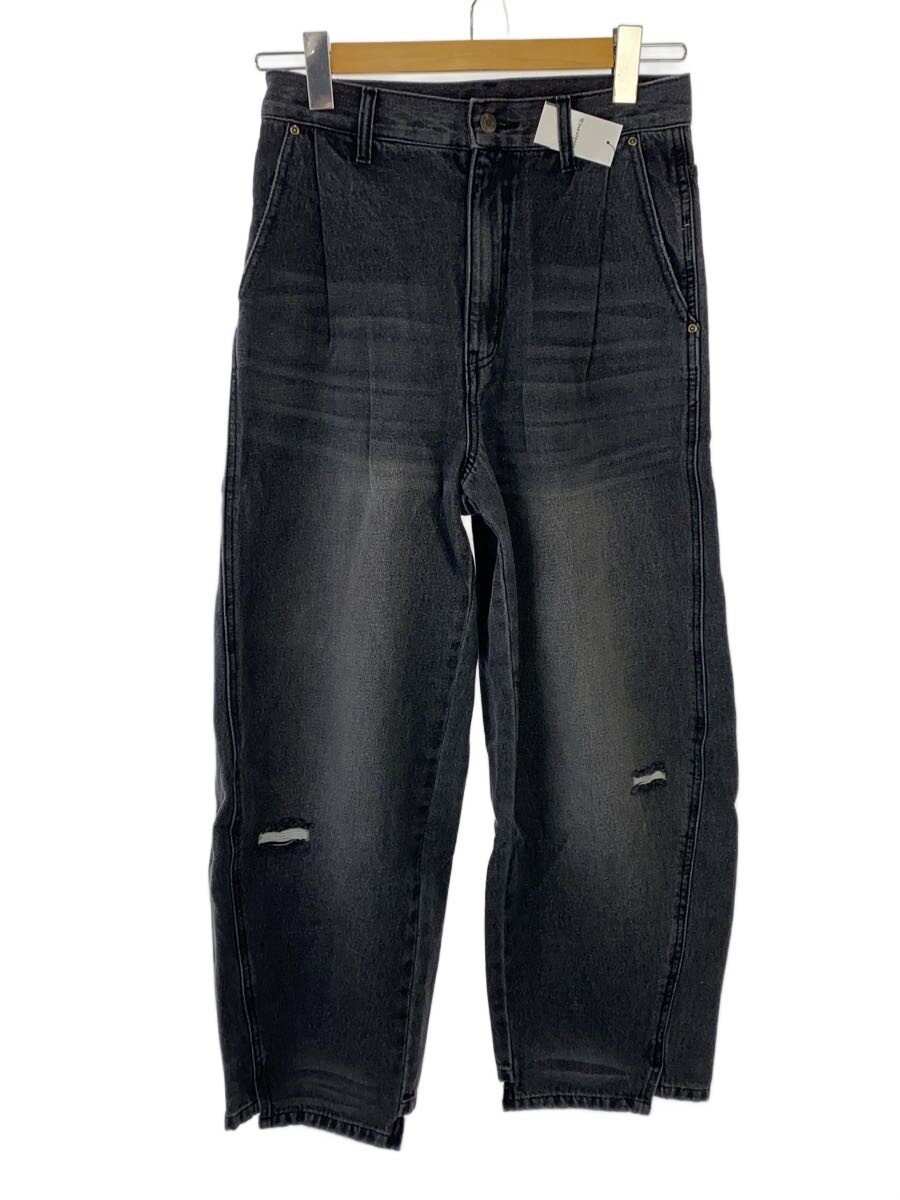 【中古】YENN◆CURVED SEAM DENIM PT/ジーンズズボン下/下つ方/36/BLK/Y243-31082【レディースお召しもの】
