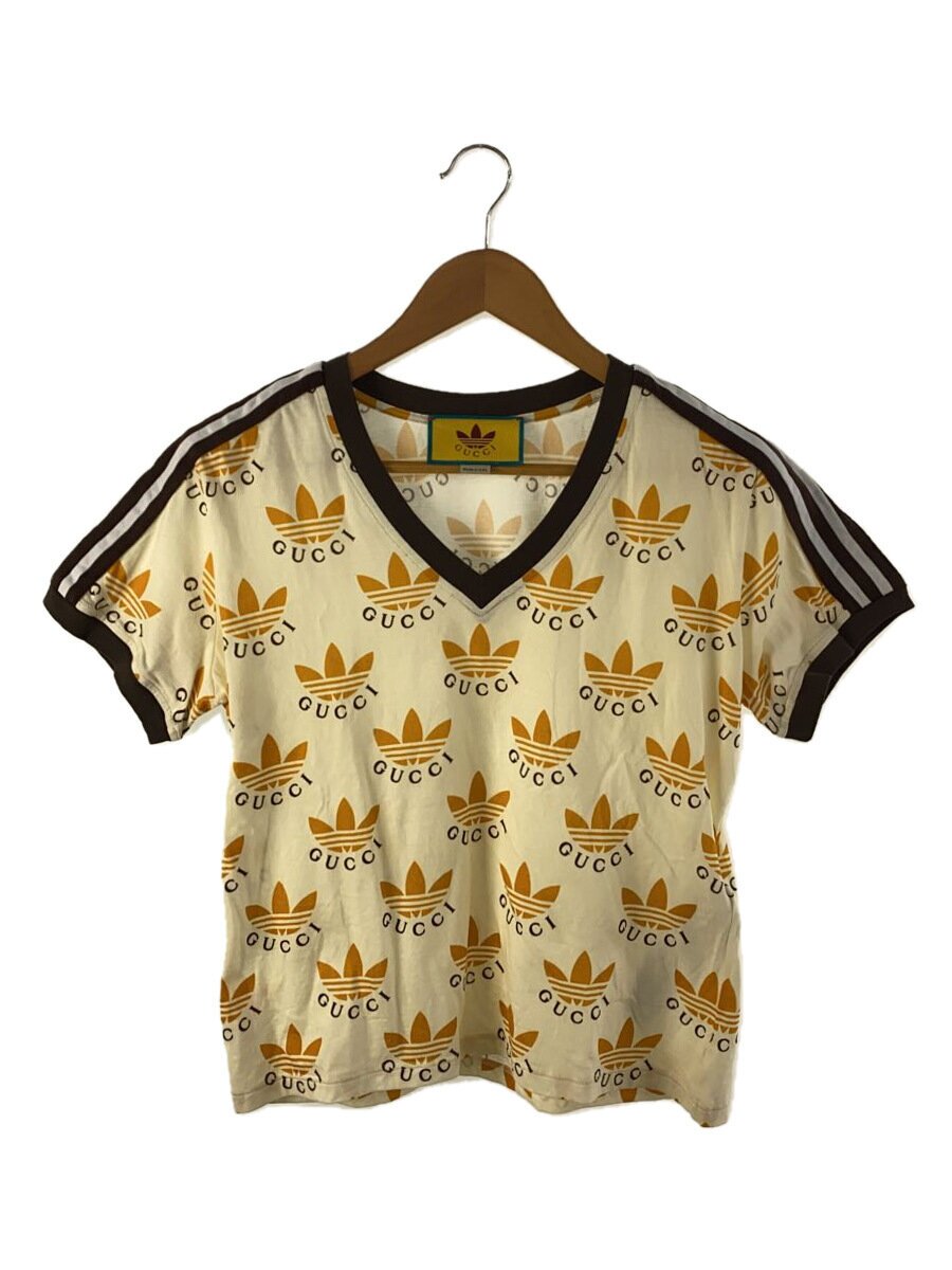 【中古】GUCCI◆プルオーバー/M/693539 XJEBY/22SS×Adidas Trefoil Print T-Shirt【レディースお召しもの】
