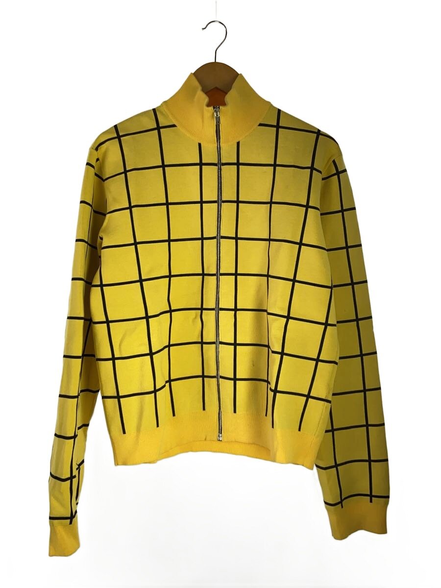 【中古】MARNI◆23AW/Checked Cardigan/ジレー(朦々たる)/48/人絹/YLW/読み合わせる【メンズウェア】