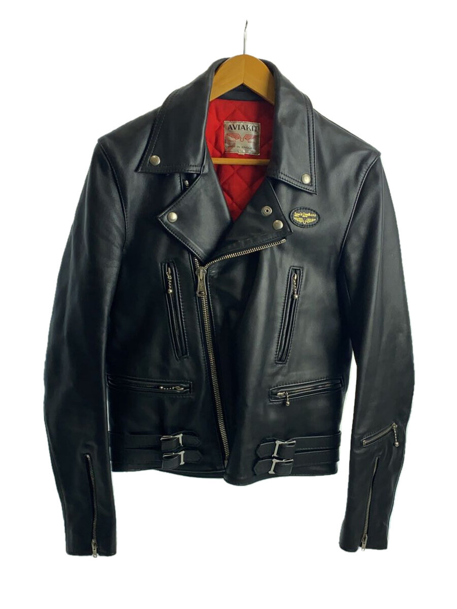 【中古】Lewis Leathers◆ダブルライダースジャケット/34/レザー/BLK/無地/201MT-3635 VB//【メンズウェア】｜2ｎｄ STREET 店