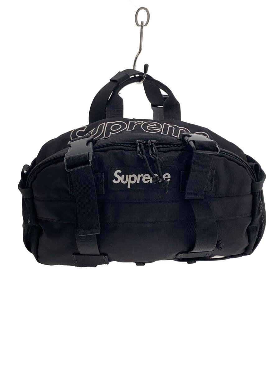 【中古】Supreme◆ショルダーバッグ/ナイロン/BLK【御徒面子】