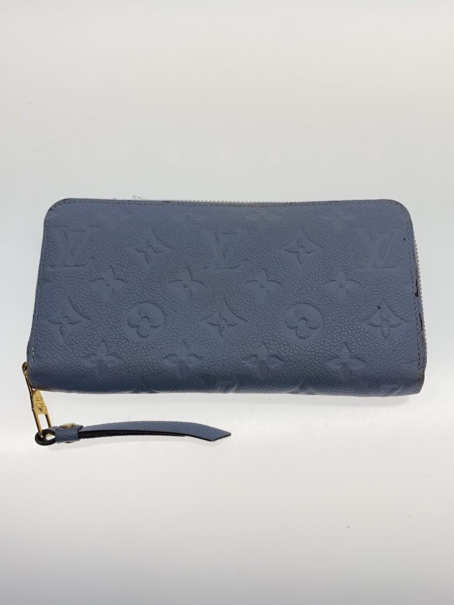 【中古】LOUIS VUITTON◆長財布/レザー/BLU/無地/レディース/m83225【服飾雑貨他】