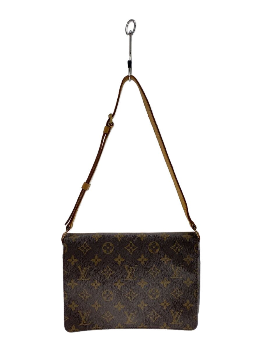 【中古】LOUIS VUITTON◆ミュゼット・タンゴ_モノグラム・帆布_遊撃手肩先_BRW/PVC/BRW【御徒面子】