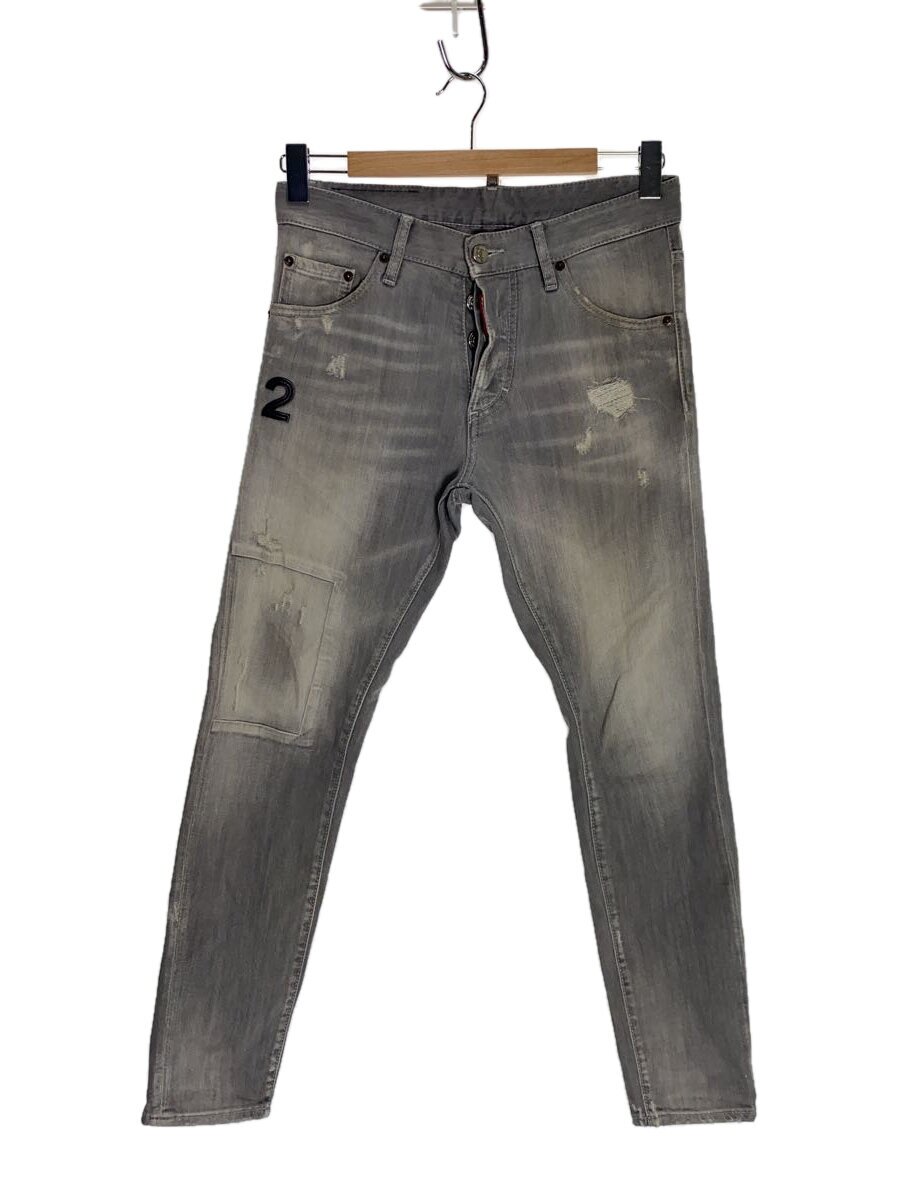 【中古】DSQUARED2◆20SS/SKINNY DAN JEANS/引っ切り無いズボン下/44/綿織物/GRY/S74LB0694【メンズウェア】