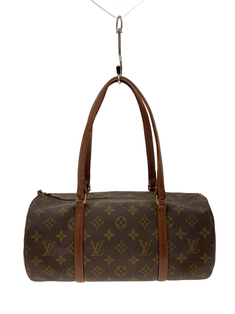 【中古】LOUIS VUITTON◆Louis Vuitton 1)パピヨン30_モノグラム・帆布/PVC/BRW【御徒面子】