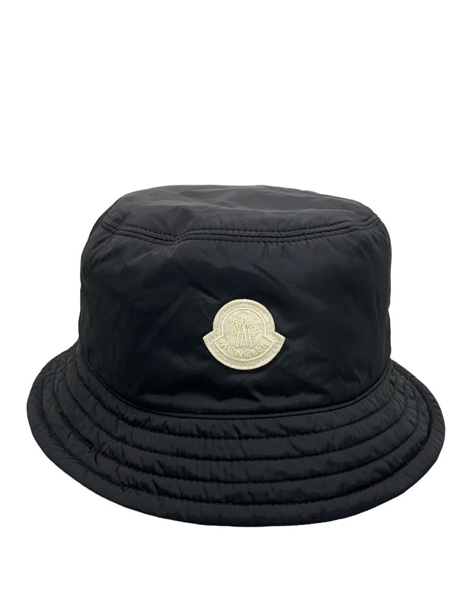 【中古】MONCLER◆井戸釣瓶かぶり笠/XL/ナイロン/BLK/無地/メンズ/J10913B00016//【服飾雑貨他】