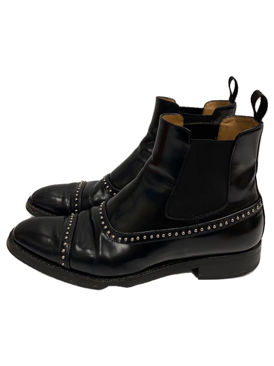 【中古】Church’s◆ANJELICA MET/スタッズ/サイドゴアブーツ/38/BLK/DT0106/? NULL ?【シューズ】
