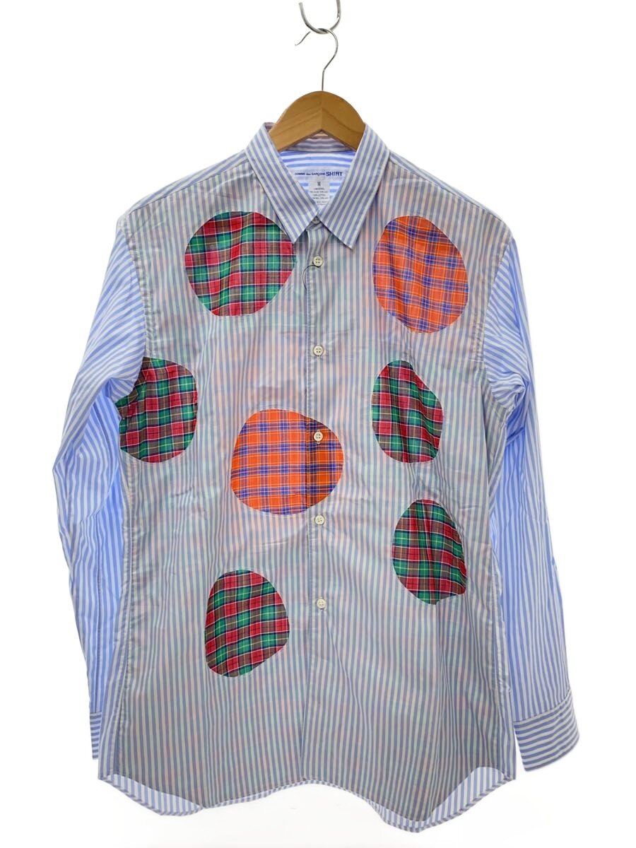 【中古】COMME des GARCONS SHIRT◆長袖シャツ/M/コットン/BLU/ストライプ/FO-B013//【メンズウェア】｜2ｎｄ STREET 店