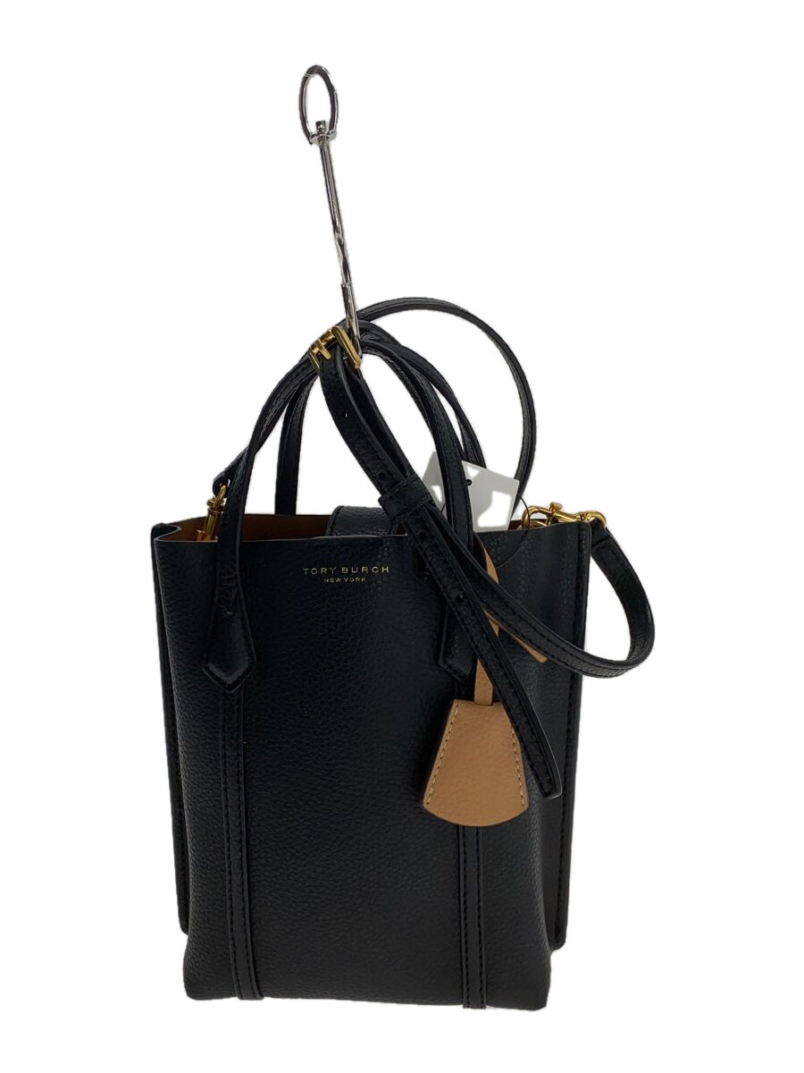 【中古】TORY BURCH◆ショルダーバッグ/黒いこと/無地/10010539 11-22//【御徒面子】