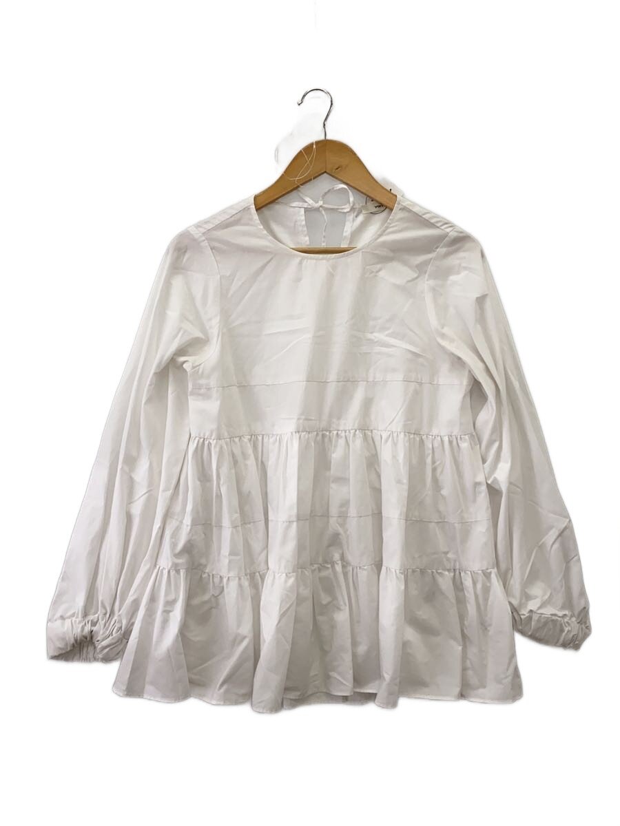 【中古】yori◆長袖トップ/FREE/ポリエステル/WHT/YR2221-009Sp-5//【レディース御召しもの】