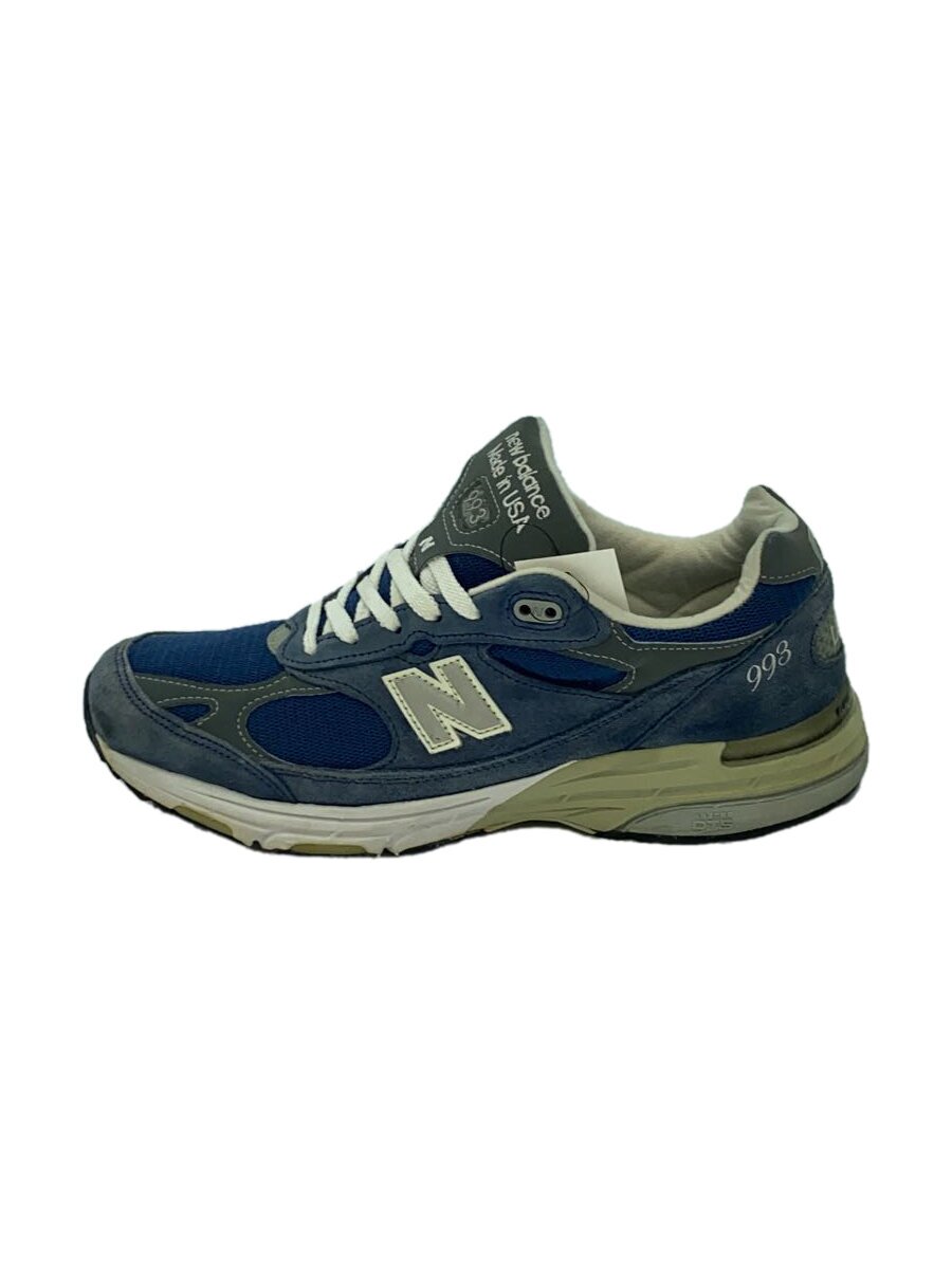 【中古】NEW BALANCE◆MR993//青碧/27珊/BLU【シューズ】