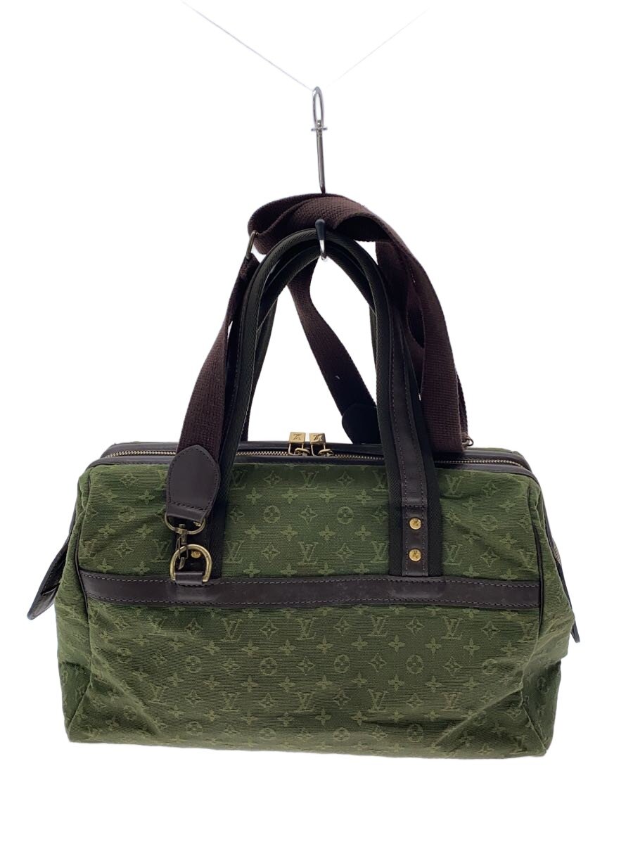 【中古】LOUIS VUITTON◆ジョセフィーヌGM_モノグラム・ミニ/帆布/KHK/総柄【御徒面子】