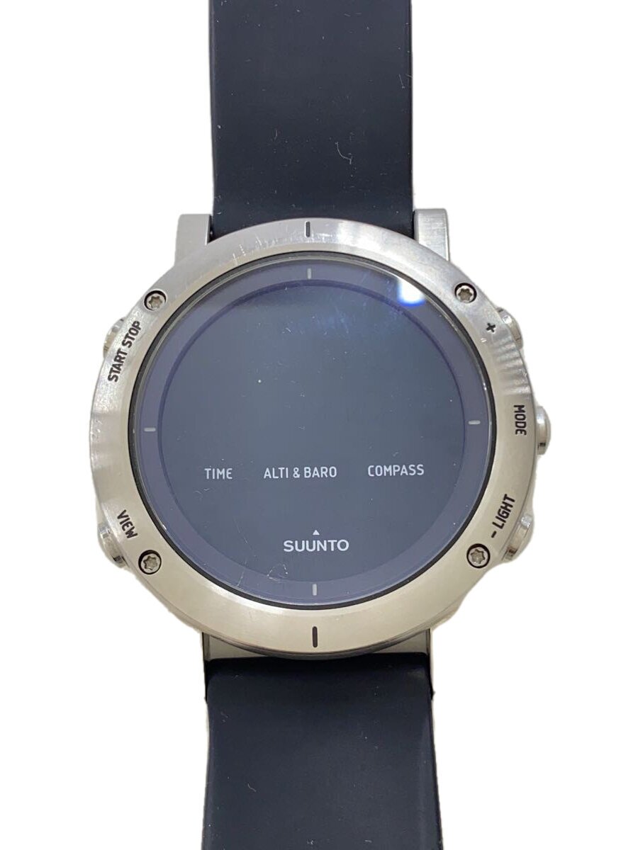 【中古】SUUNTO◆ウオッチ/デジタル/--/SLV/BLK【服飾雑貨他】