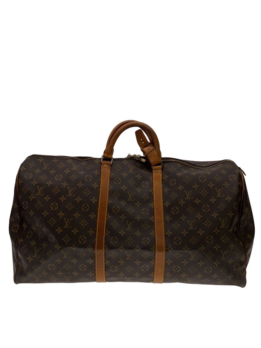 【中古】LOUIS VUITTON◆キーポル60_モノグラム・帆布/PVC/BRW【御徒面子】
