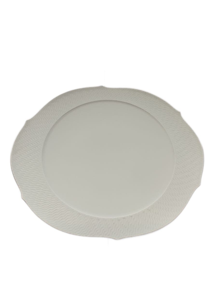 【中古】Meissen◆一皿/WHT/000000/29478/波の戯れ/お持て成し一皿/32.5糎【御厨子所備品】