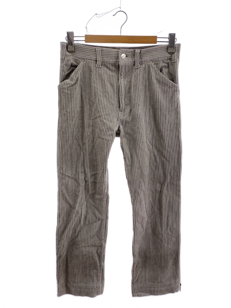 【中古】SKINS◆ZIPPER CORDUROY PANTS/下つ方/1/コール天/GRY【メンズウェア】