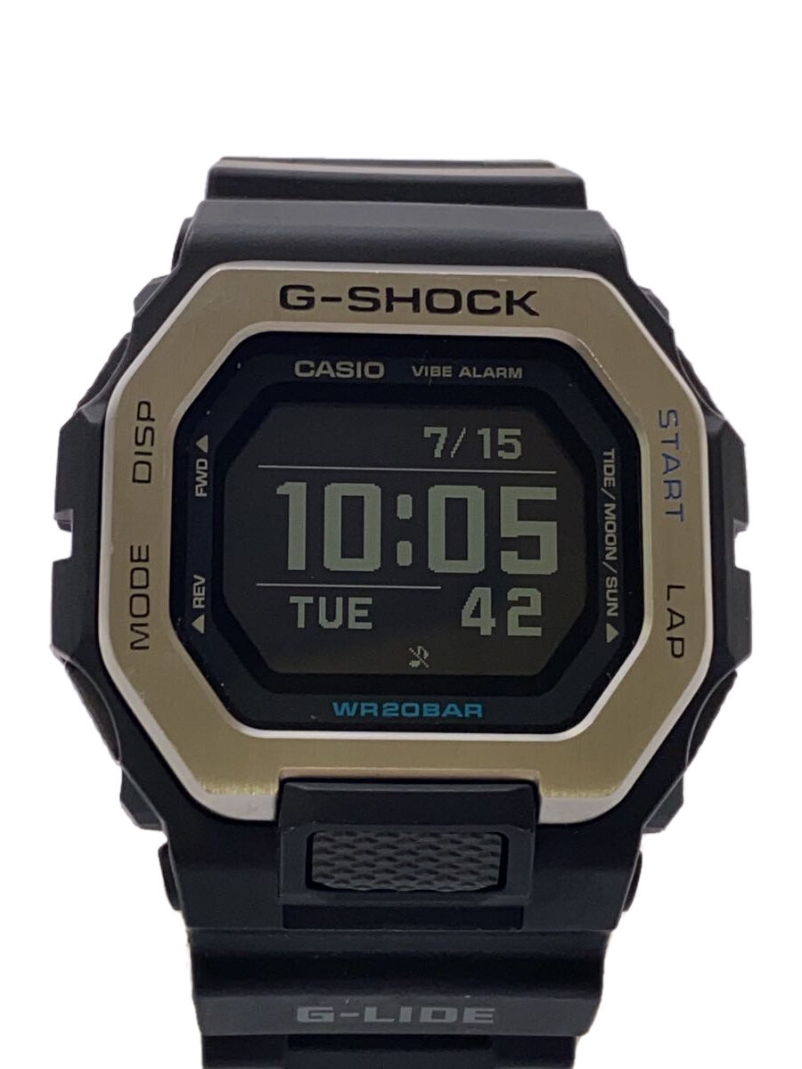 【中古】CASIO◆石英ウオッチ_G-SHOCK/デジタル/天然ゴム/BLK/BLK//【服飾雑貨他】