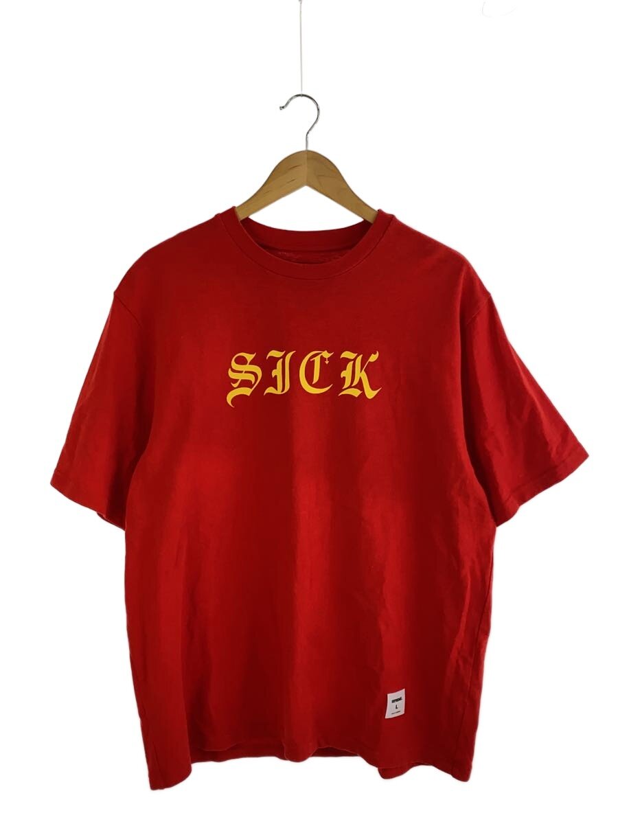 【中古】Supreme◆プルオーバー/L/綿織物/RED/刷り上げる【メンズウェア】