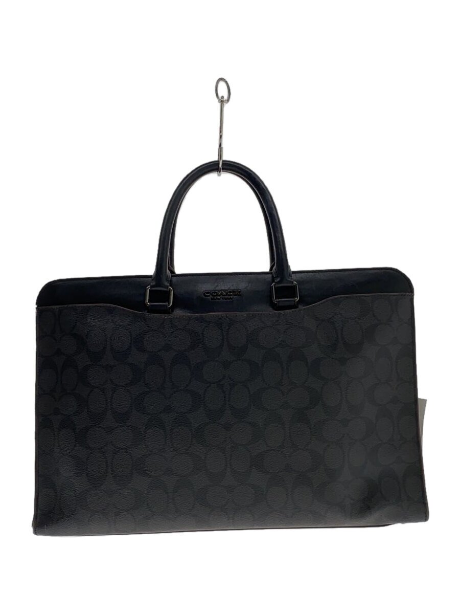 【中古】COACH◆ブリーフ入れもの/PVC/BLK/f72989【御徒面子】