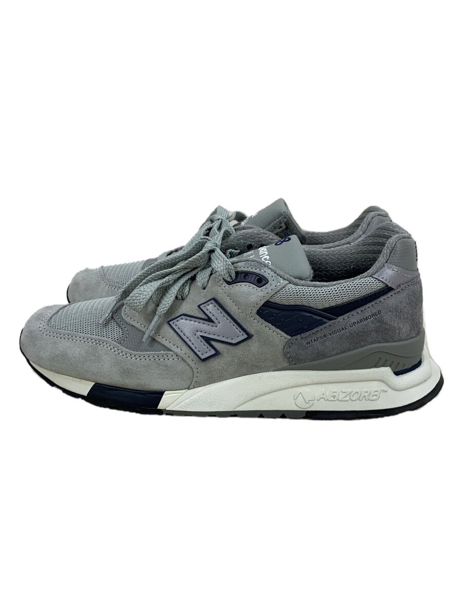 【中古】NEW BALANCE◆×WTAPS/998/ローカットスニーカー/26珊/GRY/U998WT【シューズ】