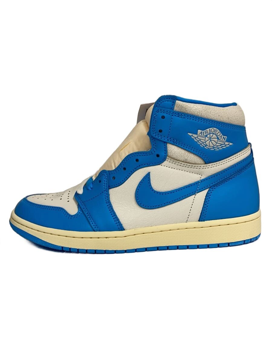 【中古】NIKE◆AIR JORDAN 1 HIGH OG_エア湖 ジョーダン 1 HIGH OG/28.5珊/BLU【シューズ】
