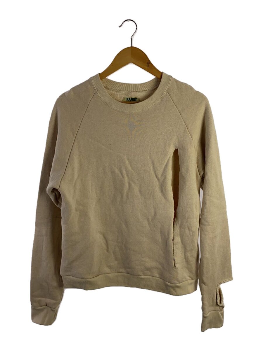 【中古】RANDY◆25SS/スリットクルーネックスウェットシャツ/2/綿織物/IVO/SS225-RCS01//【メンズウェア】