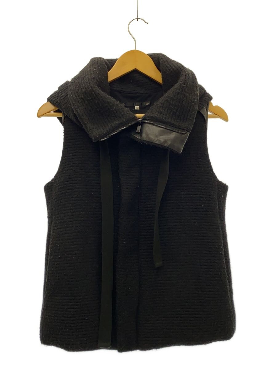 【中古】A.F ARTEFACT◆より良い/42/羊毛/BLK/homme【メンズウェア】