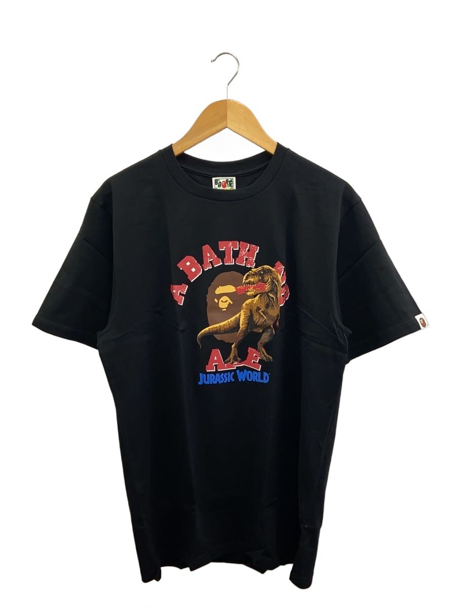 【中古】A BATHING APE◆JURASSIC WORLD/Tシャツ/XL/コットン/BLK//【メンズウェア】|2nd STREET 店