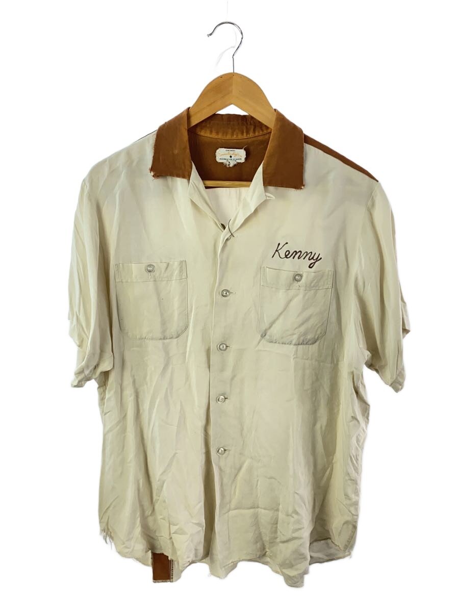 【中古】service bowling shirt /半袖プルオーバー/16.5/--/BEG【メンズウェア】