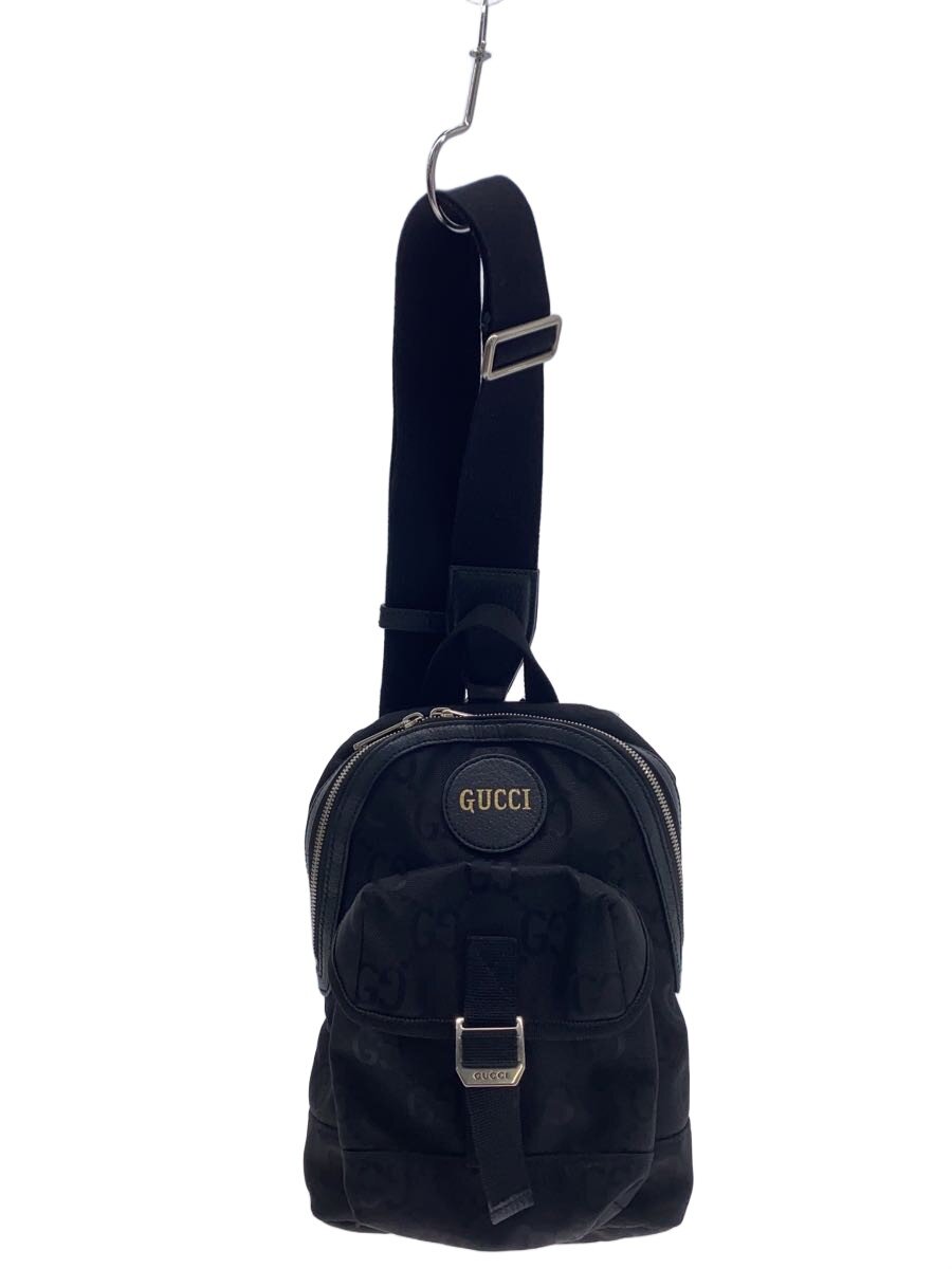 【中古】GUCCI◆ショルダーバッグ/帆布/BLK/総柄/658631204991【御徒面子】