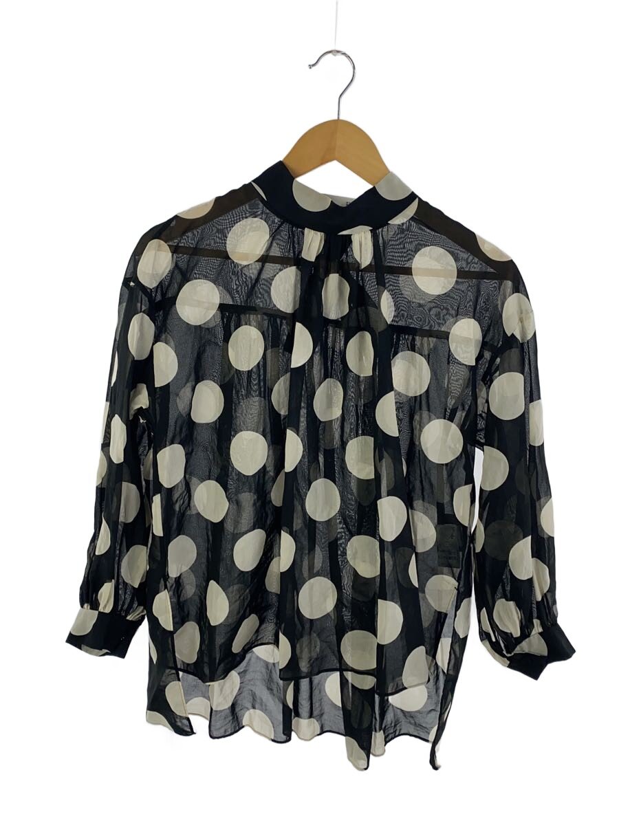 【中古】TOMORROWLAND◆長袖トップ/36/綿織物/BLK/玉虫/14-01-44-01104【レディースお召しもの】