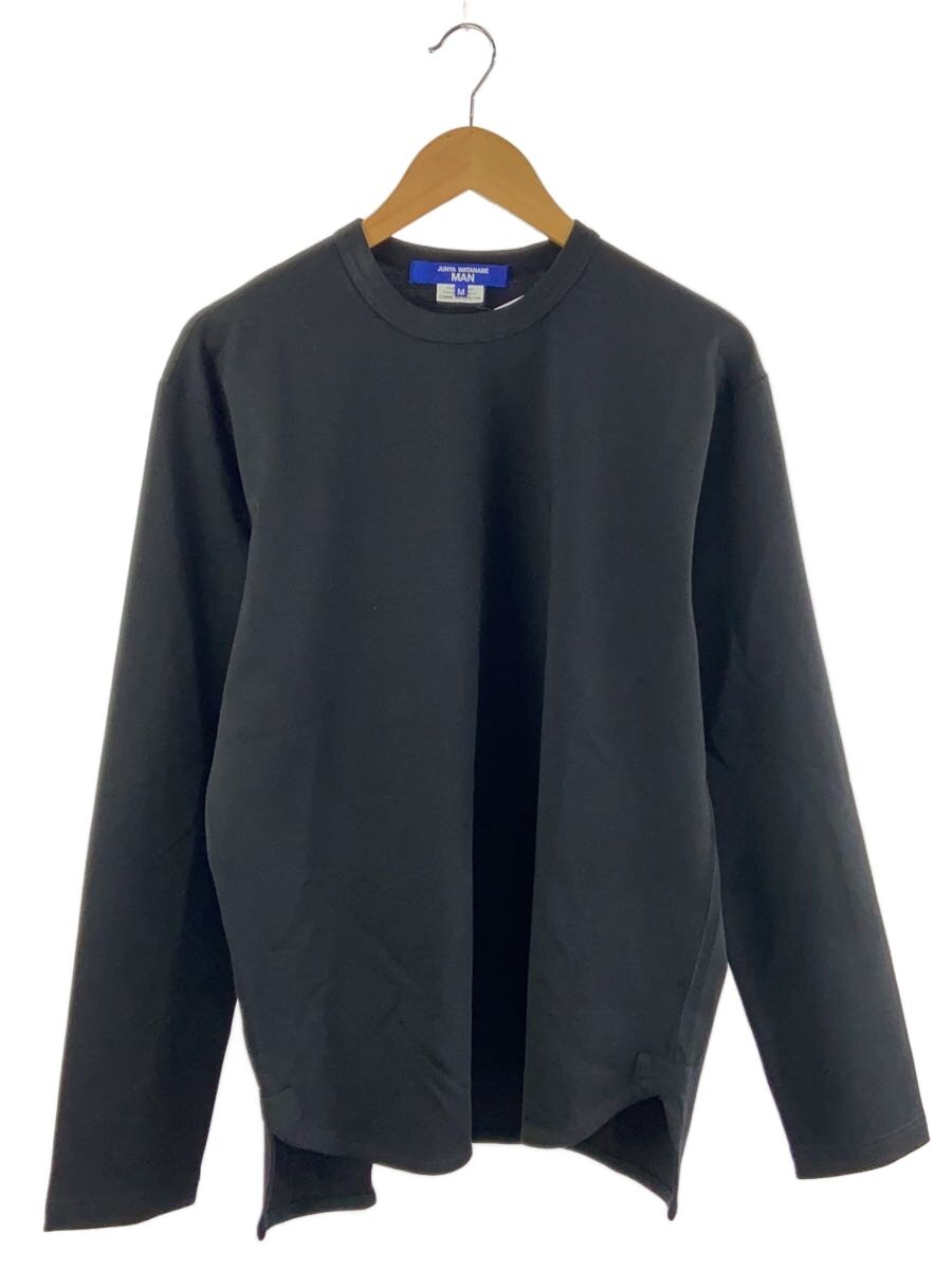 【中古】JUNYA WATANABE COMME des GARCONS MAN◆長袖プルオーバー/M/羊毛/BLK/無地/WP-T005【メンズウェア】