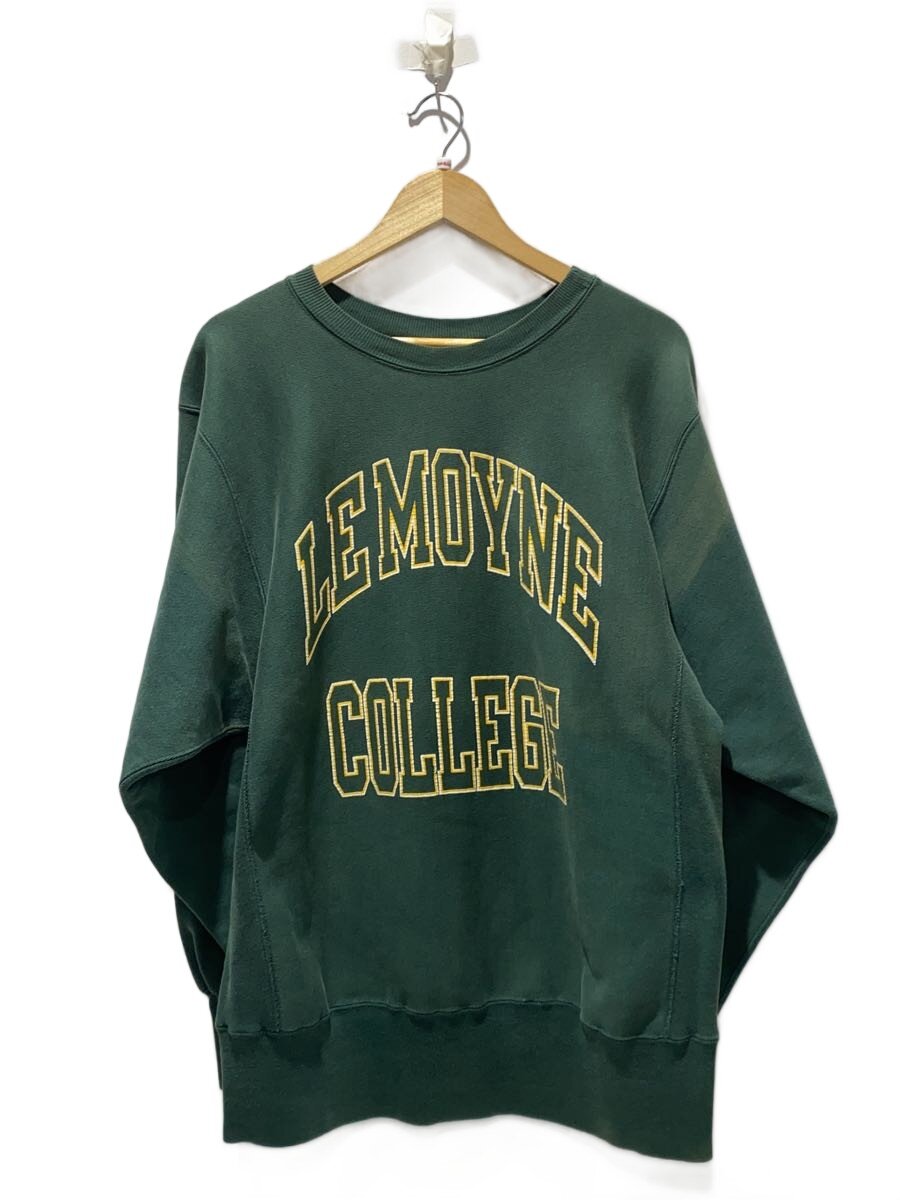 【中古】Champion◆90s/USA製/REVERSE WEAVE/2段/LEMOYNE/GRN/刷り上げる//【メンズウェア】