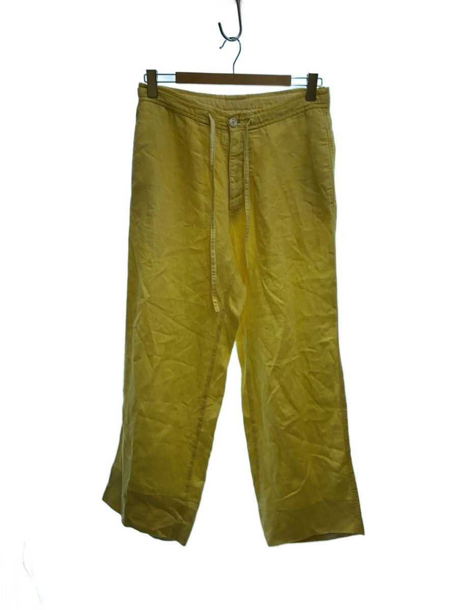 【中古】ARMANI COLLEZIONI◆ガーメントダイイージーパンツ/48/リネン/YLW/LCP89S LCS23 00379【メンズウェア】
