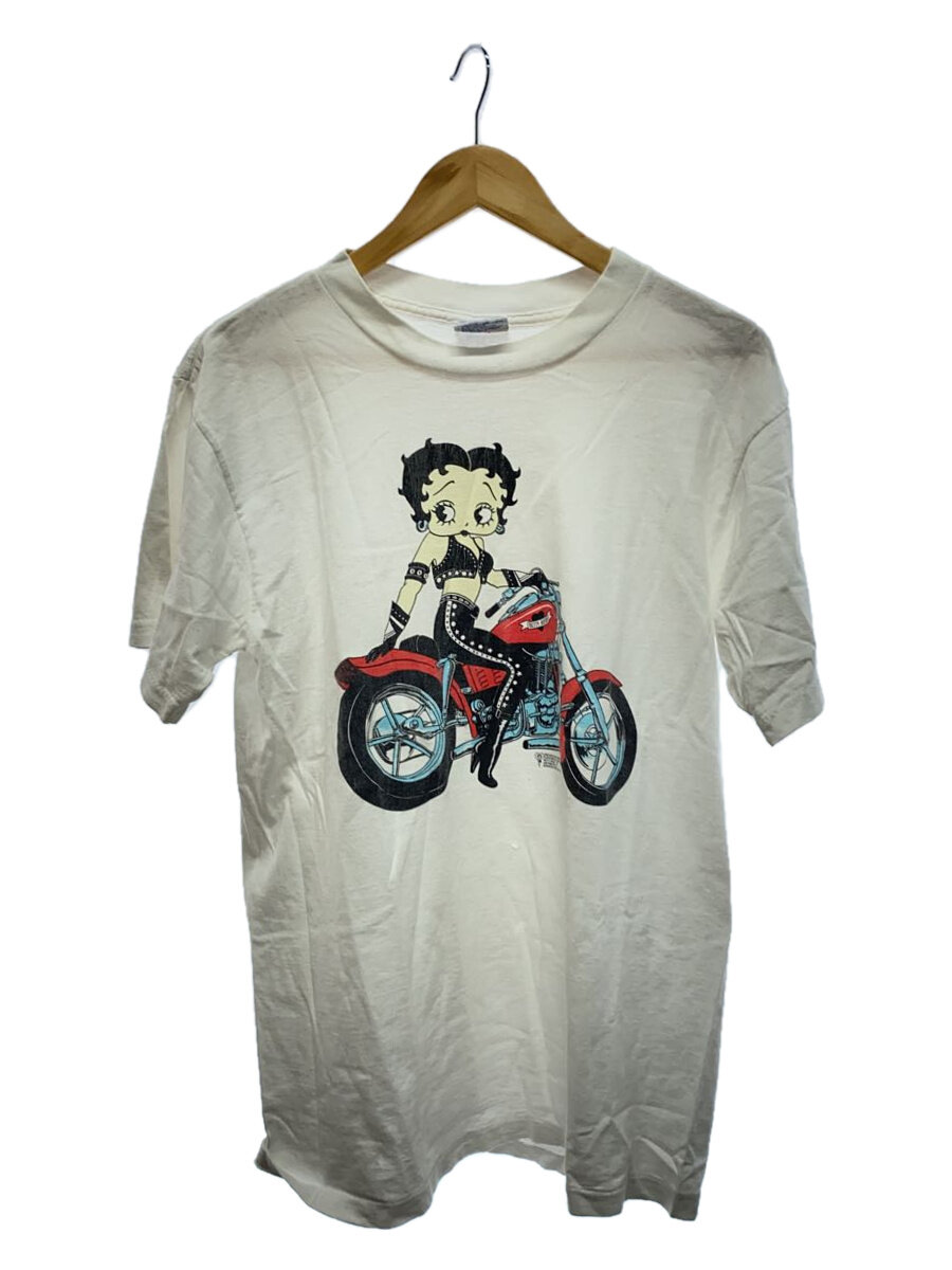 【中古】90s/BETTY BOOP/ベティ/All Sport/ハーレー/プルオーバー/M/綿織物/WHT//【メンズウェア】
