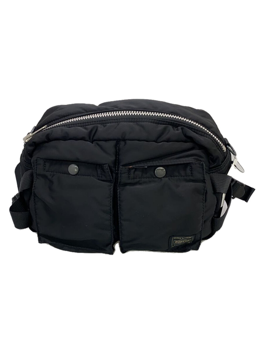 【中古】PORTER◆酉の方角御徒面子/ナイロン/BLK/無地/給油艦【御徒面子】