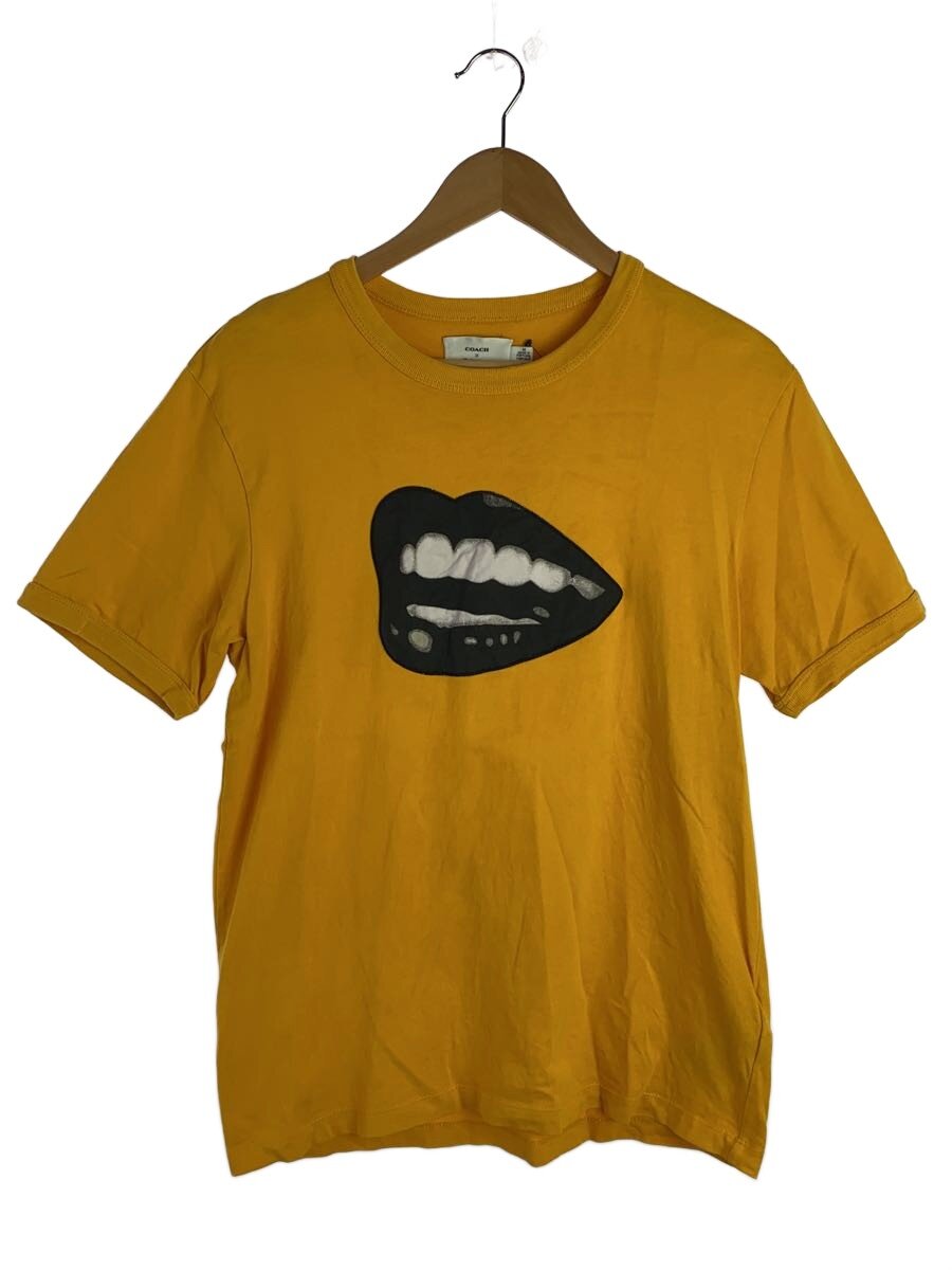 【中古】COACH◆プルオーバー/M/綿織物/YLW/刷り上げる/C9923【メンズウェア】