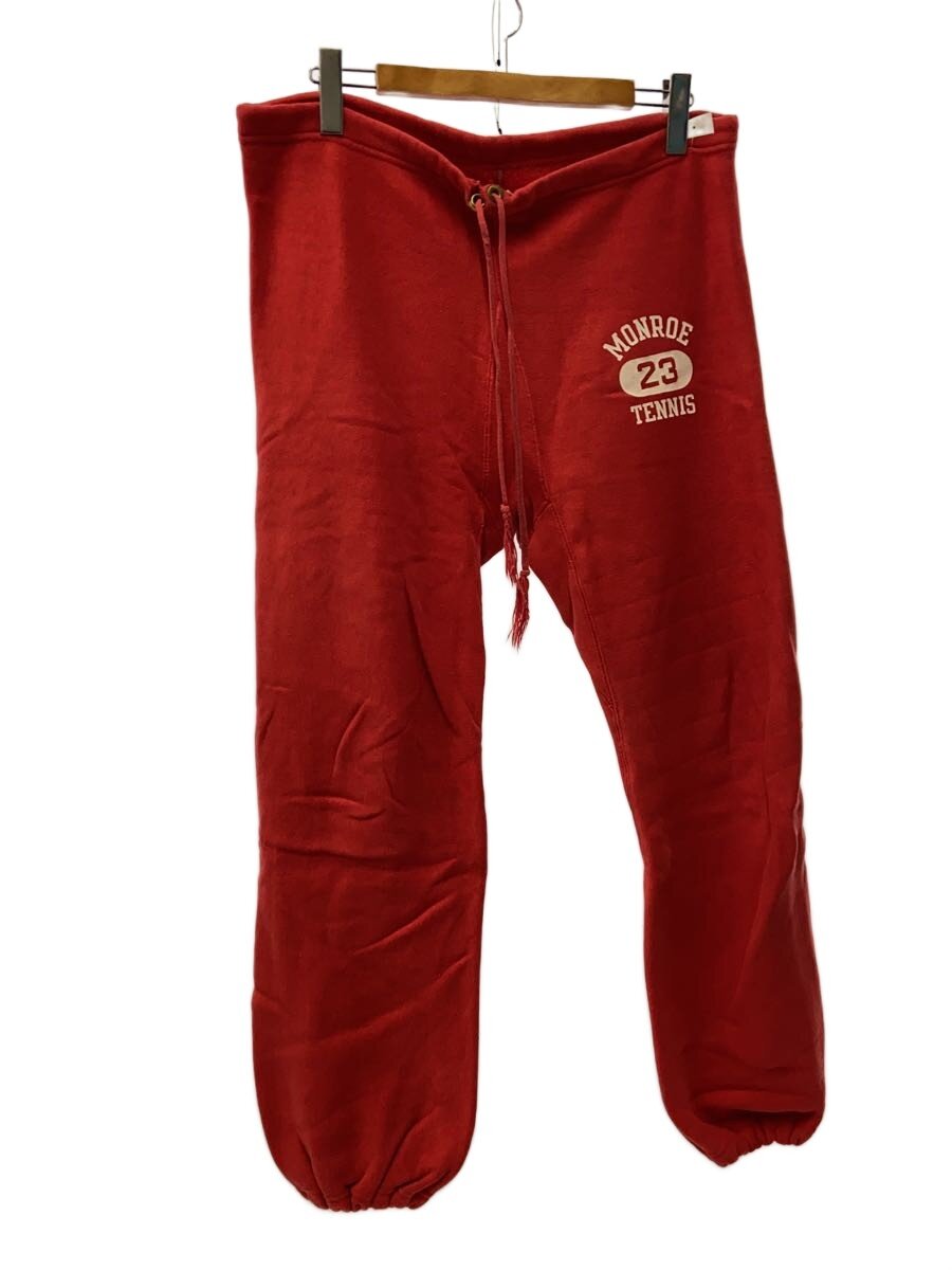 【中古】Champion◆70s/単色下げ札/USA製/REVERSE WEAVE/スウェットパンツ/XL/綿織物/RED【メンズウェア】