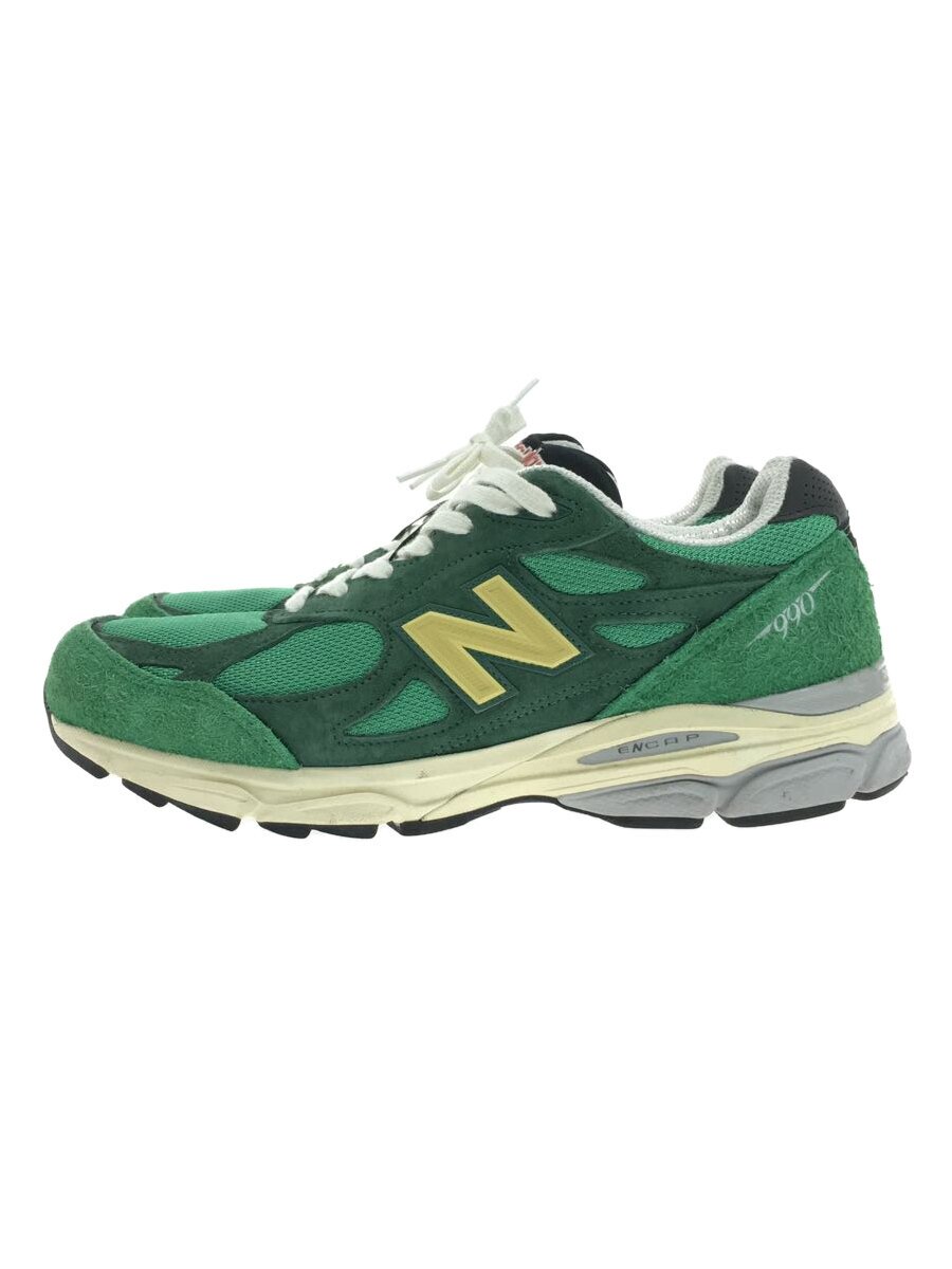 【中古】NEW BALANCE◆ローカットスニーカー/28珊/GRN/スウェード/M990GG3//【シューズ】