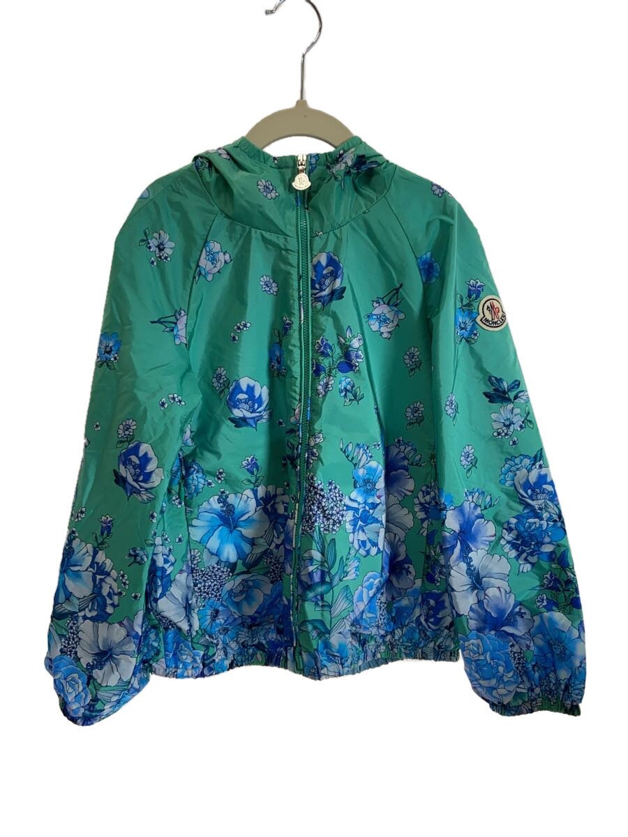 【中古】MONCLER◆上衣/130糎/ナイロン/GRN/花柄/151-953-46140-05【キッズ】