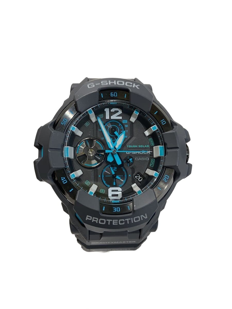 【中古】CASIO◆ソーラーウオッチ/アナログ/--/GRY/GRY/GR-B300-8A2JF//【服飾雑貨他】