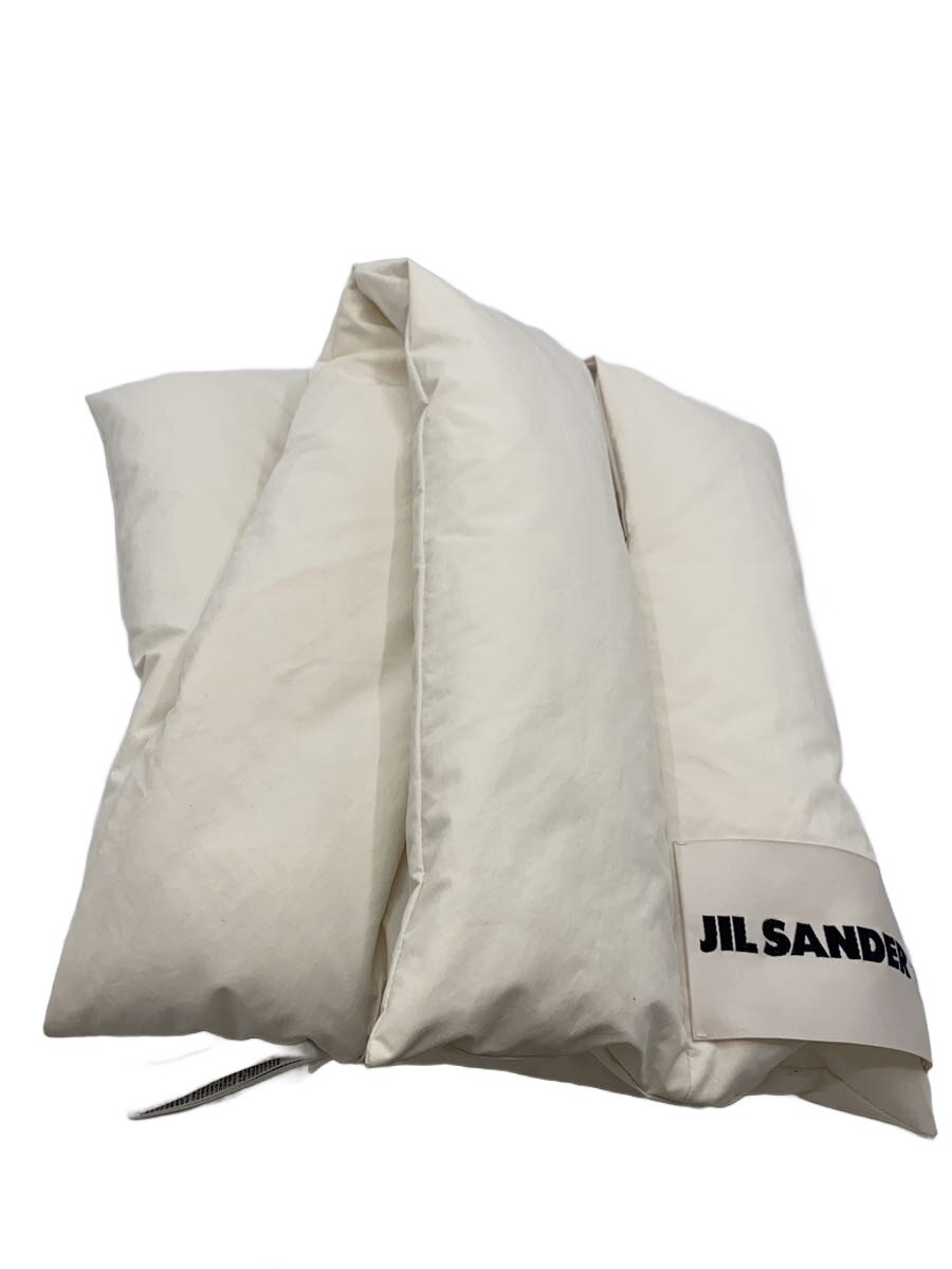 【中古】JIL SANDER◆えり巻き/ポリエステル/WHT/レディース/J40TE002-J70008//【服飾雑貨他】