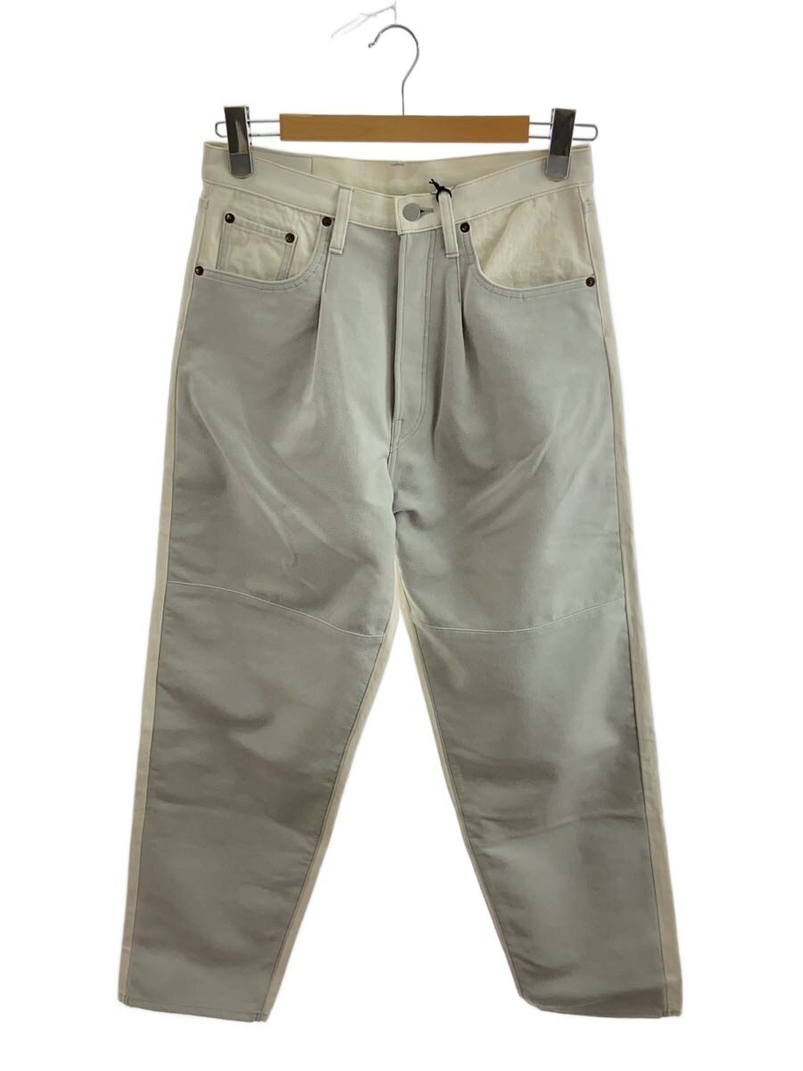 【中古】stein◆23SSLEATHER COMBINATION VINTAGE DENIM JEANS/S/コットン/WHT/ST516【メンズウェア】｜2ｎｄ STREET 店