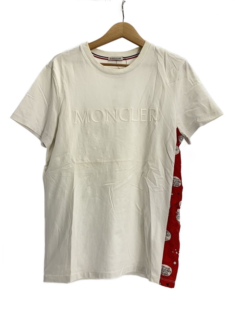 【中古】MONCLER◆プルオーバー/M/綿織物/WHT/無地//【メンズウェア】