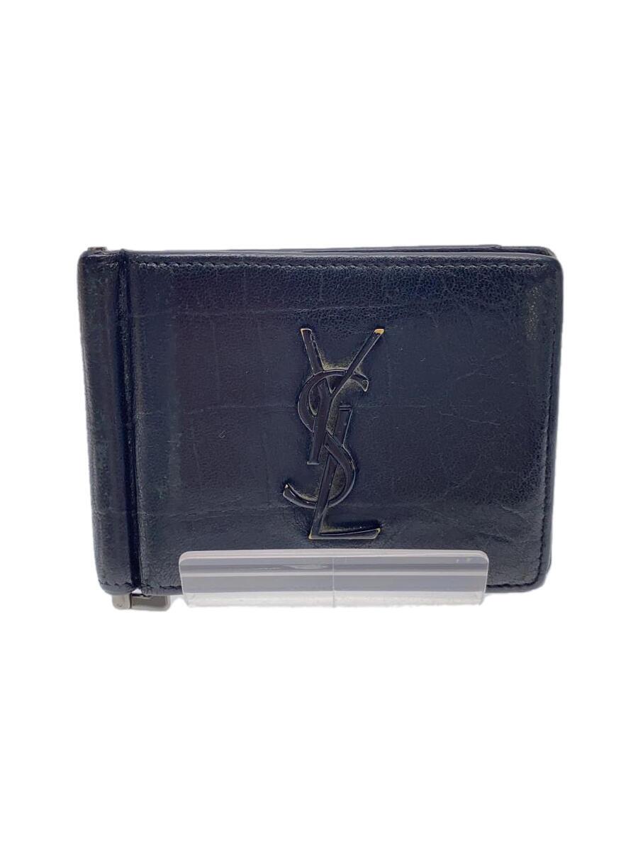 【中古】YVES SAINT LAURENT◆カードケース/レザー/BLK/メンズ【服飾雑貨他】|2nd STREET 店