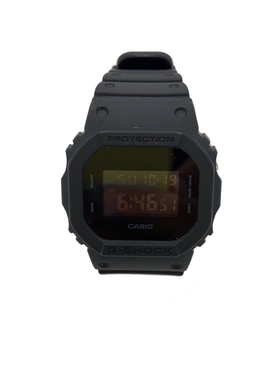 【中古】CASIO◆石英ウオッチ/デジタル/天然ゴム/BLK/BLK/DW-5600UBB-1JF【服飾雑貨他】