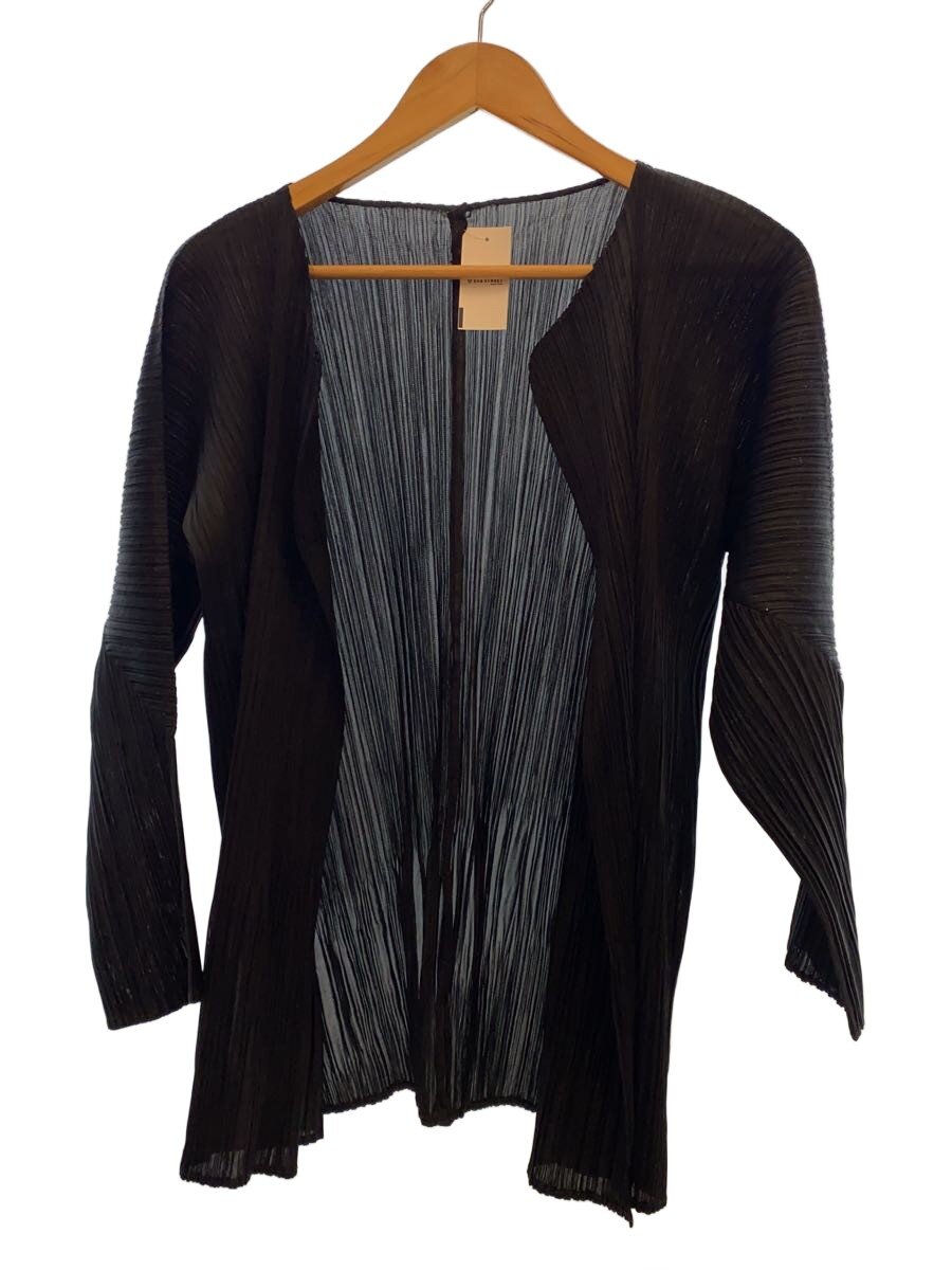 【中古】PLEATS PLEASE ISSEY MIYAKE◆カーディガン(薄手)/4/ポリエステル/BLK/PP51-J0864//【レディースウェア】｜2ｎｄ STREET 店